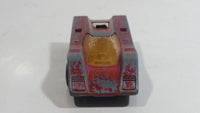 Vintage 1972 Lesney Matchbox Superfast No. 7 Hairy Hustler Crimson Pink Die Cast Toy Car Vehicle