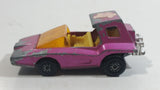 Vintage 1972 Lesney Products Matchbox No. 37 Soopa Coopa Pink Magenta Die Cast Toy Car Vehicle