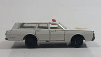 Vintage 1971 Lesney Products Matchbox No. 55 Mercury Police Car Wagon White Die Cast Toy Car Vehicle