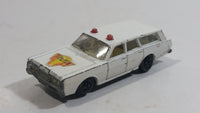 Vintage 1971 Lesney Products Matchbox No. 55 Mercury Police Car Wagon White Die Cast Toy Car Vehicle