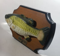 1999 Gemmy Big Mouth Billy Bass Singing Moving Fish On Plaque Novelty Collectible No Adapter Battery Tested Working