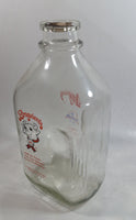 1991 Broguiere's Chocolate Milk 1/2 Gallon Glass Bottle w/ Chocolate Milk Paper Cap