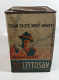 Rare 1940s Leytosan Poison (Mercury) Fungicide Tin for Smut Control in Grain Seeds England