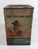 Rare 1940s Leytosan Poison (Mercury) Fungicide Tin for Smut Control in Grain Seeds England