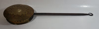 Vintage English Brass Bed Warmer with Long Handle Hearth Ware