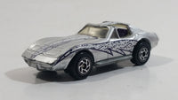 1996 Matchbox Chevrolet Corvette T-Roof Silver Die Cast Toy Car Vehicle