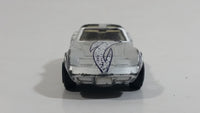 1996 Matchbox Chevrolet Corvette T-Roof Silver Die Cast Toy Car Vehicle