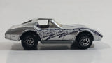 1996 Matchbox Chevrolet Corvette T-Roof Silver Die Cast Toy Car Vehicle