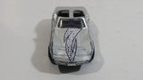 1996 Matchbox Chevrolet Corvette T-Roof Silver Die Cast Toy Car Vehicle