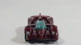 1995 Hot Wheels Power Pistons Dark Red Die Cast Toy Race Car Vehicle 7SP