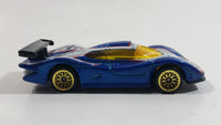 2000 Hot Wheels World Racers 2 Porsche 911 GTI - 98 #27 Metallic Blue and White Die Cast Toy Car Vehicle