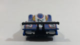 2000 Hot Wheels World Racers 2 Porsche 911 GTI - 98 #27 Metallic Blue and White Die Cast Toy Car Vehicle