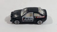 2000 Hot Wheels World Racers 2 Ford Escort Rally #1 Police Cops Policia Black with White Doors Die Cast Toy Car Vehicle