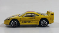 1997 Matchbox Ferrari F40 Lemon Yellow Die Cast Toy Dream Car Vehicle