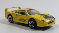 1997 Matchbox Ferrari F40 Lemon Yellow Die Cast Toy Dream Car Vehicle