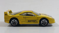 1997 Matchbox Ferrari F40 Lemon Yellow Die Cast Toy Dream Car Vehicle