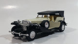 SS Sunnyside Superior No. 4071 Oltimer Roadster Cream white and Black Pullback Friction Motorized Die Cast Toy Car Vehicle with Opening Doors