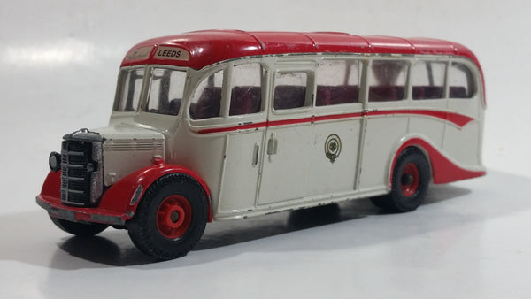 Vintage Corgi O.B. Bedford Bus White and Red Die Cast Toy Car Vehicle