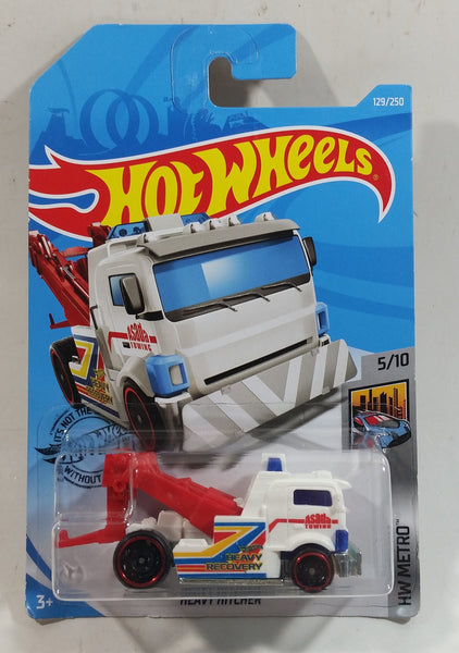 2019 Hot Wheels HW Metro Heavy Hitcher White Die Cast Toy Car Vehicle - New in Package Sealed