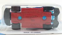 2019 Hot Wheels HW Race Team Haul-O-Gram Transparent Blue Die Cast Toy Car Vehicle - New in Package Sealed