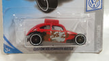 2019 Hot Wheels Volkswgen Custom Volkswgaen Beetle Red Die Cast Toy Car Vehicle - New in Package Sealed