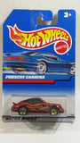 1998 Hot Wheels Mattel Wheels Porsche Carrera Metalflake Dark Red Die Cast Toy Car Vehicle - New in Package Sealed