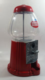 Dubble Bubble Gumball Candy Dispenser Machine Coin Bank Metal with Plastic Globe 11" Tall