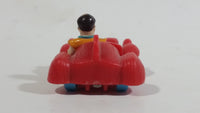 Vintage U.C.S. & Amblin The Flintstones Fred Flintstone in Red Plastic Toy Car Vehicle