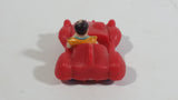 Vintage U.C.S. & Amblin The Flintstones Fred Flintstone in Red Plastic Toy Car Vehicle