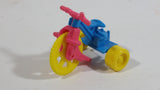 1990 Muppet Babies Baby Miss Piggy's Blue Pink Yellow Tricycle Plastic Toy McDonald's Happy Meal