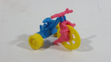 1990 Muppet Babies Baby Miss Piggy's Blue Pink Yellow Tricycle Plastic Toy McDonald's Happy Meal