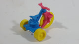 1990 Muppet Babies Baby Miss Piggy's Blue Pink Yellow Tricycle Plastic Toy McDonald's Happy Meal