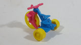 1990 Muppet Babies Baby Miss Piggy's Blue Pink Yellow Tricycle Plastic Toy McDonald's Happy Meal