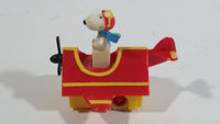 Vintage 1989 Peanuts Gang Pop Mobiles United Features Syndicate Snoopy Flying Ace Doghouse Plastic Toy McDonald's Happy Meals