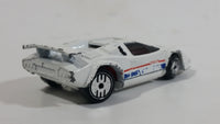 1989 Hot Wheels Lamborghini Countach White Die Cast Toy Exotic Luxury Car Vehicle