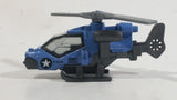 2014 Matchbox Battle Mission Mission Helicopter Blue Die Cast Toy Car Vehicle