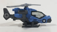 2014 Matchbox Battle Mission Mission Helicopter Blue Die Cast Toy Car Vehicle