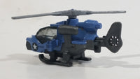 2014 Matchbox Battle Mission Mission Helicopter Blue Die Cast Toy Car Vehicle