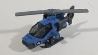 2014 Matchbox Battle Mission Mission Helicopter Blue Die Cast Toy Car Vehicle