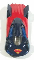 2015 Hot Wheel DC Universe Superman Man of Steel Metalflake Dark Blue Red Die Cast Toy Superhero Car Vehicle