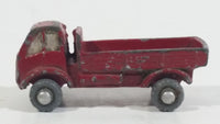 Rare HTF Vintage 1950s Farm Truck Red Tiny Miniature Die Cast Toy Car Vehicle Made in Japan