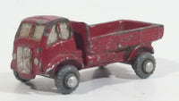 Rare HTF Vintage 1950s Farm Truck Red Tiny Miniature Die Cast Toy Car Vehicle Made in Japan