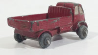 Rare HTF Vintage 1950s Farm Truck Red Tiny Miniature Die Cast Toy Car Vehicle Made in Japan