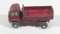 Rare HTF Vintage 1950s Farm Truck Red Tiny Miniature Die Cast Toy Car Vehicle Made in Japan