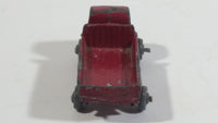 Rare HTF Vintage 1950s Farm Truck Red Tiny Miniature Die Cast Toy Car Vehicle Made in Japan