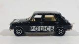 Majorette No. 234 Simca 1100 TI Black Police Die Cast Toy Car Cop Emergency Rescue Vehicle