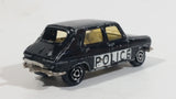 Majorette No. 234 Simca 1100 TI Black Police Die Cast Toy Car Cop Emergency Rescue Vehicle