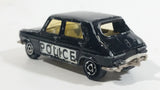 Majorette No. 234 Simca 1100 TI Black Police Die Cast Toy Car Cop Emergency Rescue Vehicle