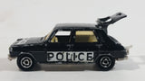 Majorette No. 234 Simca 1100 TI Black Police Die Cast Toy Car Cop Emergency Rescue Vehicle