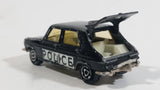 Majorette No. 234 Simca 1100 TI Black Police Die Cast Toy Car Cop Emergency Rescue Vehicle